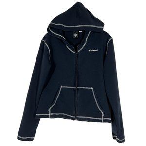 Prana Navy Women's Zip-Up Hoodie